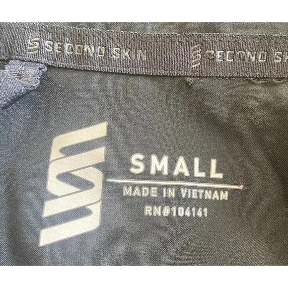 Second Skin Full Zip Vest Lightweight Black Small S - Picture 3 of 4